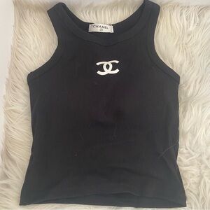 Women's Chanel Suspender Blouse Black😍